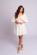 Bell Sleeve Short Dress